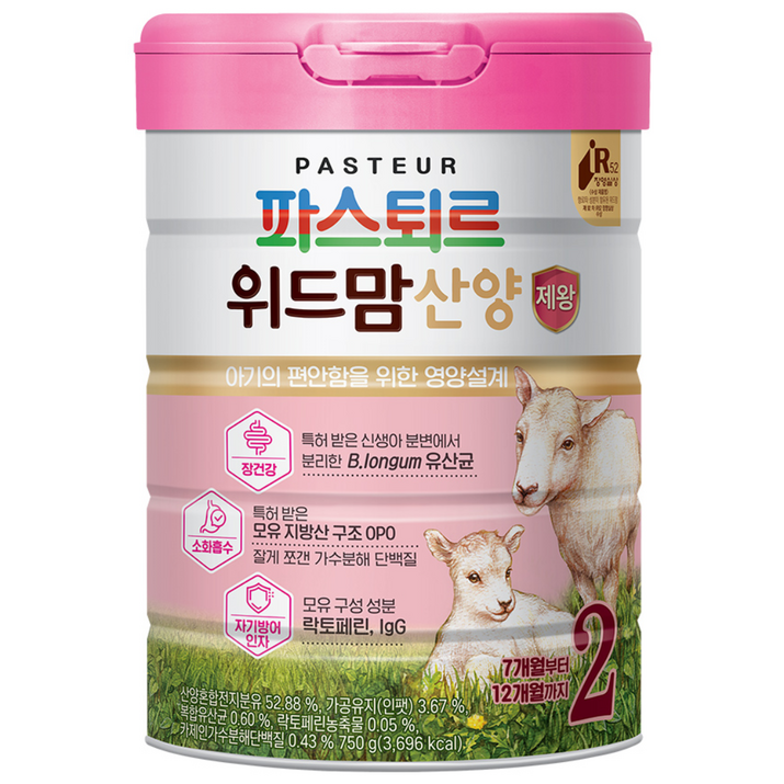 위드맘 산양 제왕 분유 2단계, 750g, 1개