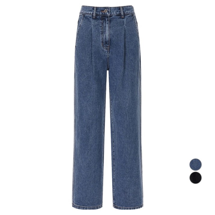 올리브데올리브 여성용 허리밴딩 데님 팬츠