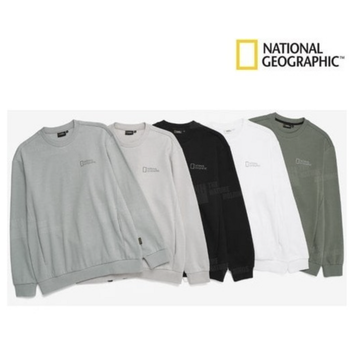 [국내정품] 내셔널지오그래픽 남여공용 어반로고 맨투맨