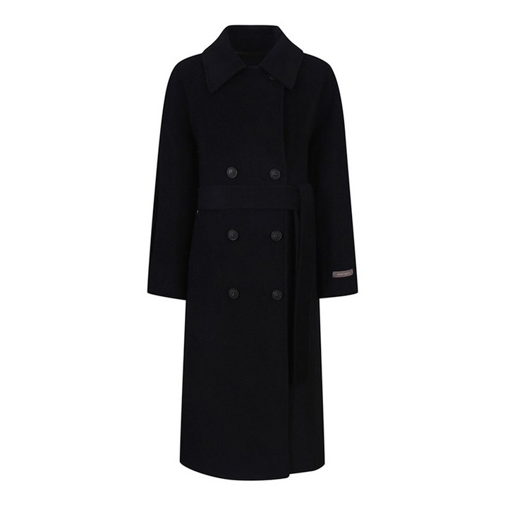 베스띠벨리 여성 핸드메이드 코트 할인 블랙컬러 울 블랜딩 핸드메이드 스트랩벨트 여성 겨울 정장 코트 정상가 559.000원 여성 검정색 겨울 코트 마담 코트