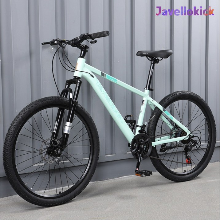 Javellokick mtb 산악 자전거 27.5인치 24단 출퇴근 남녀공용 학생 입문용 충격흡수 바이크, 1개, 178cm, E