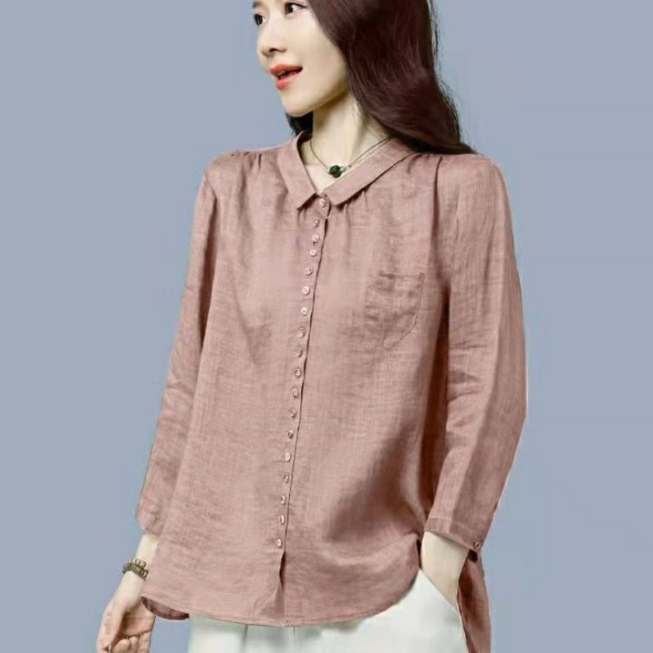루스리더 여성 봄 가을 루즈핏 셔츠 블라우스 RZS5