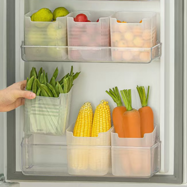 냉장고정리 트레이 소형5개구성, 투명