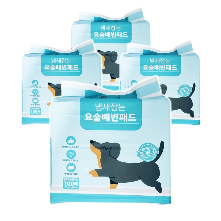 [페츠모아] 요술 배변패드 울트라 (100매X4팩, 총 400매)