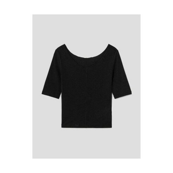 에잇세컨즈U넥 반소매 티셔츠 블랙 353842JQ35 433100 에잇세컨즈U넥 반소매 티셔츠 블랙 353842JQ35 433100