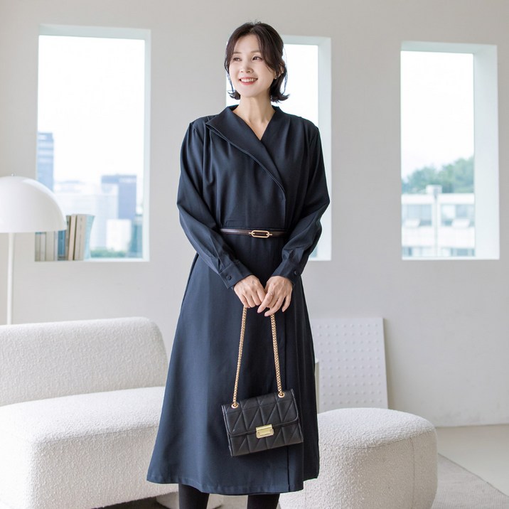 김여사 스텔라 벨트 랩원피스 중년여성의류 엄마옷 50대 여성