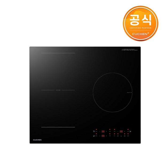쿠첸 3구 IH FLEX 인덕션 전기레인지  플렉스존 1구 최대출력 3400W CIR-PB331TOB2 방문설치