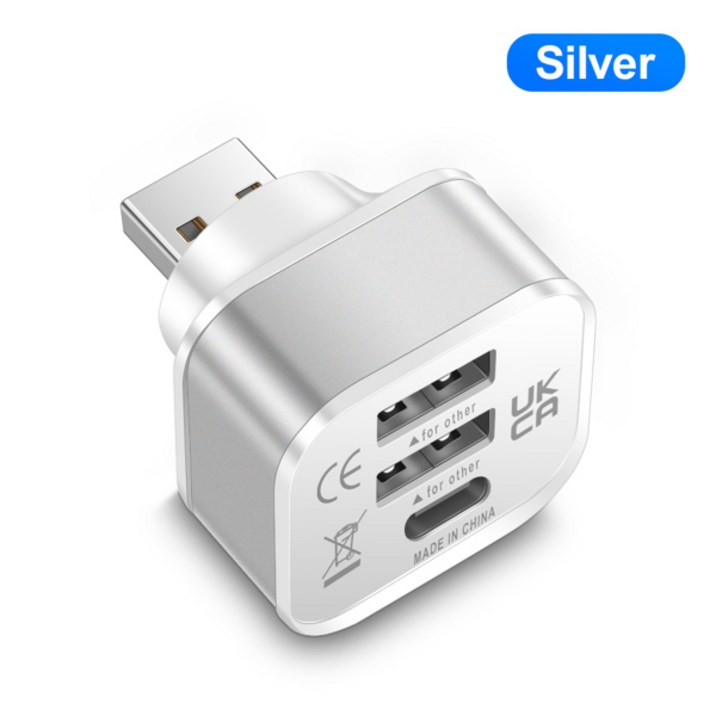 미니 USB 허브 어댑터 멀티 USB 분배기 확장기 컴퓨터 액세서리 허브 1 남성 3 포트 노트북 Macbook 용 다중 확장기