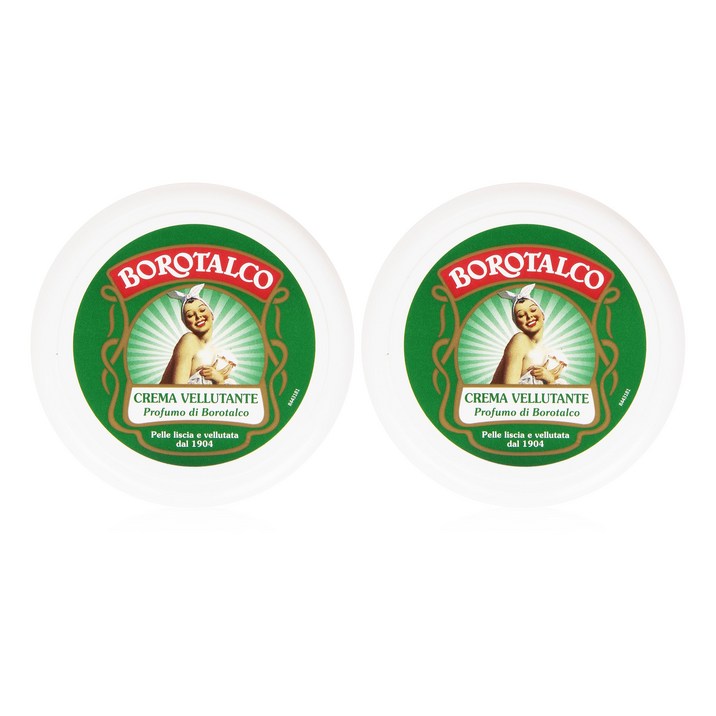 (독일배송) Borotalco 보로탈코 벨벳 보습 바디크림 150ml, 150ml, 2개