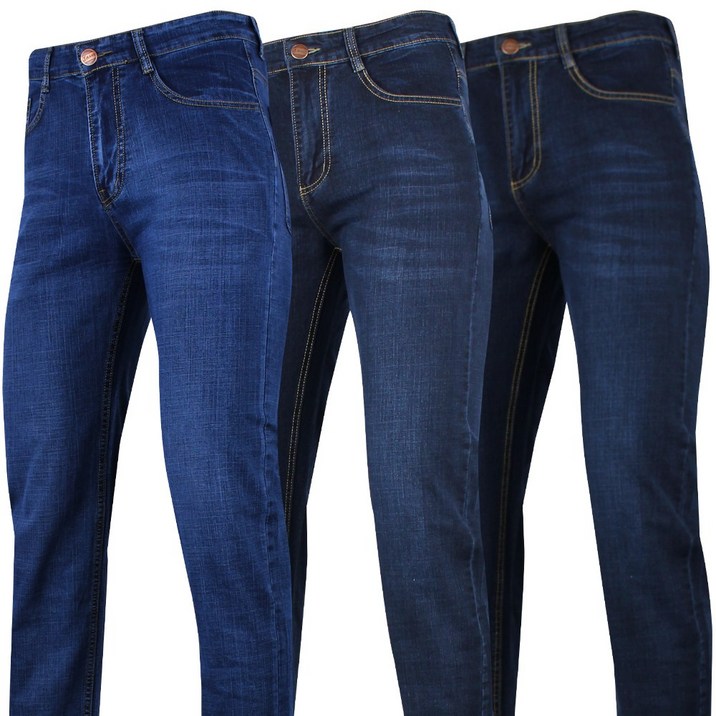 3장 봄여름 남성용 501 만능핏 BS 청바지 남자 데님 캐주얼 스판 진 B1214