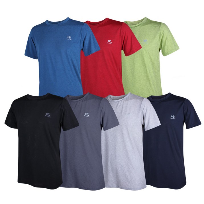 7종 세트 남성 여름 기능성 반팔 티셔츠 작업복 등산복 일상복 홈웨어 티셔츠 5794124810