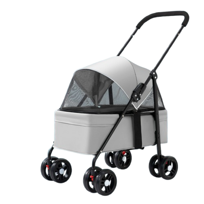 FONOW 강아지유모차 펫카트 고양이 푸들카트 강아지 외출하기 가벼운 접이식 아웃도어 소형 펫카