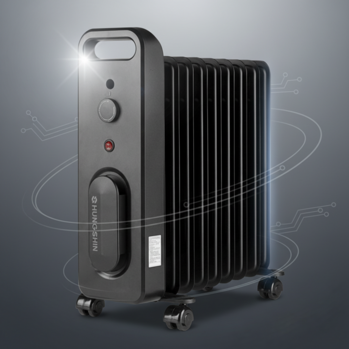 [50주년 가정용EDITION] 흥신 라디에이터 사무실 화장실 욕실 전기 난로 난방 ORRCY-09S, 9핀(1200W/3평)