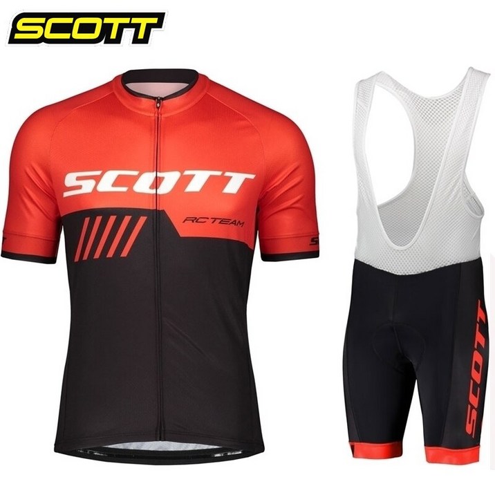 SCOTT 2023 여름 남성 짧은 소매 사이클링 저지 세트 통기성 MTB 자전거 사이클링 의류 Maillot Ropa Ciclismo 유니폼 키트