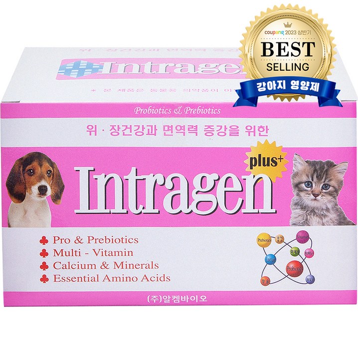 인트라젠 플러스 반려동물 장영양제 분말타입 100포
