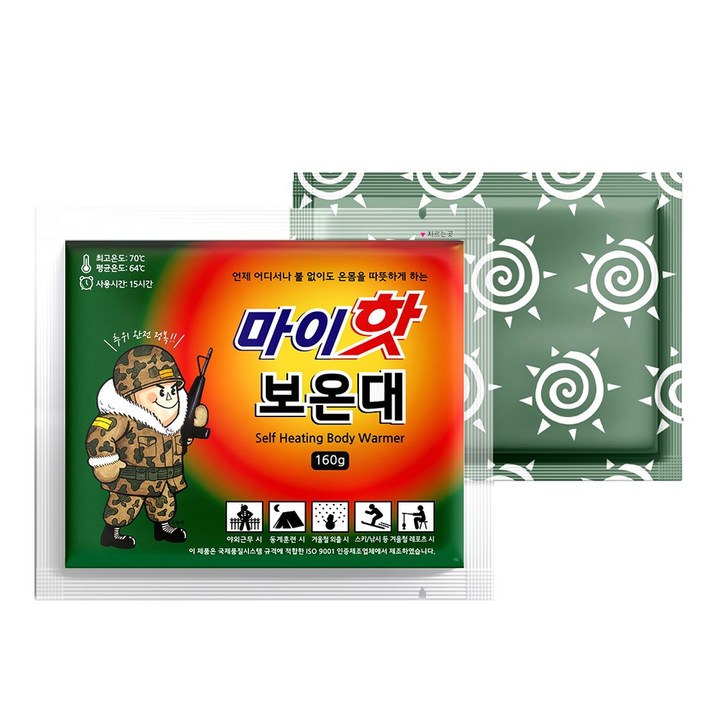다봉산업 마이핫보온대 160g, 30개