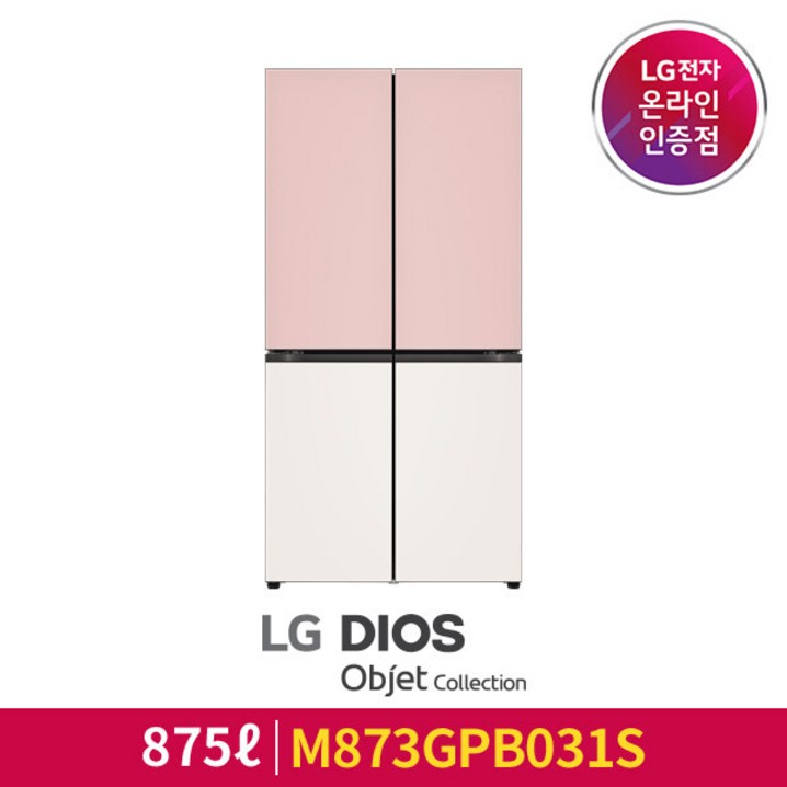 [LG][공식인증점] LG 디오스 오브제컬렉션 냉장고 M873GPB031S