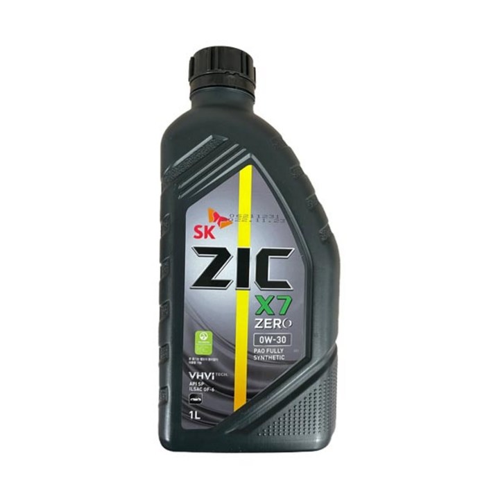 ZIC X7 ZERO 0W30 1L 가솔린