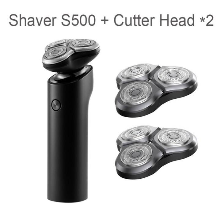XiaomiMijia 전기 면도기 S500 수염 안전 헤드 남자 남성용 방수 충전식 남편 샤오미 호환 미지아 면도