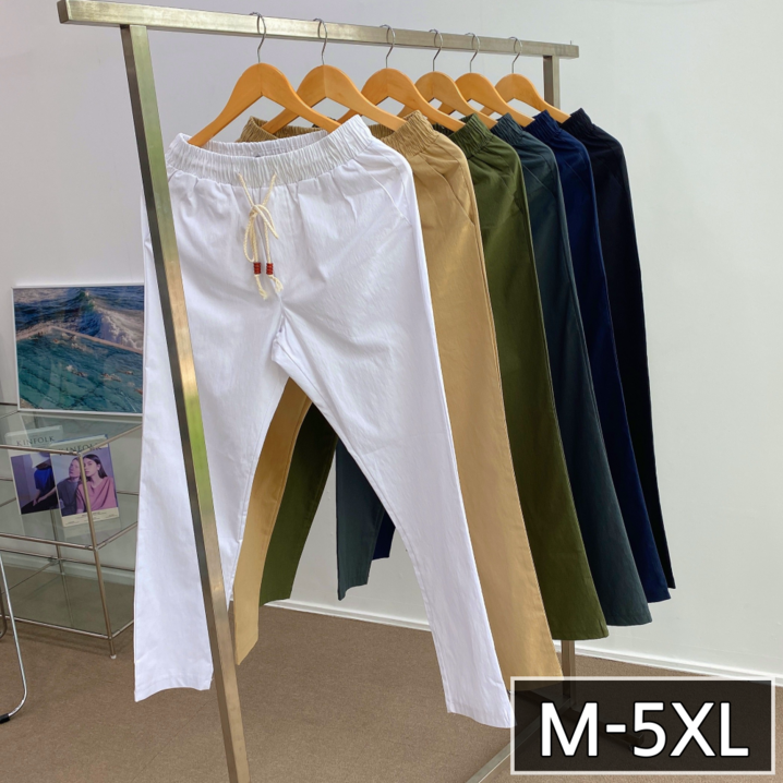 이브컴퍼니 남성용 스판 밴딩 남자 사계절 9부 면바지 빅사이즈 M285XL42 28881 이브컴퍼니 남성용 스판 밴딩 남자 사계절 9부 면바지 빅사이즈 M285XL42 28881
