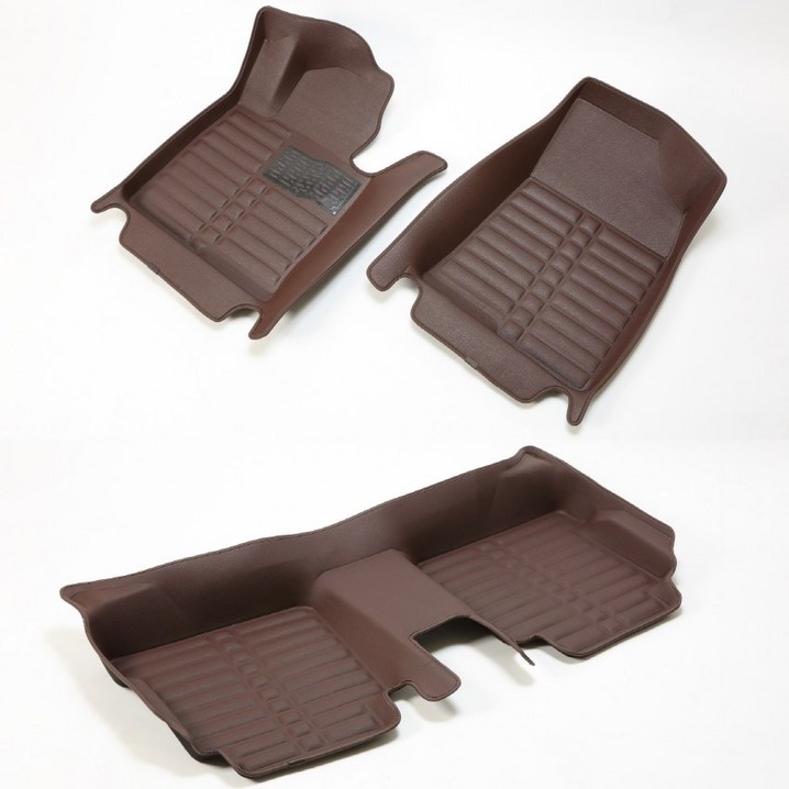 몬스터매트 5D매트 가죽코일카매트 브라운, 기아 모하비더마스터 19현재