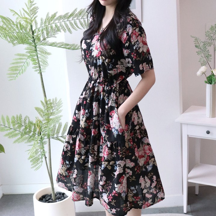 메리앤유 빅사이즈까지 입는 양포켓 아사면 여름원피스 메리앤유 빅사이즈까지 입는 양포켓 아사면 여름원피스