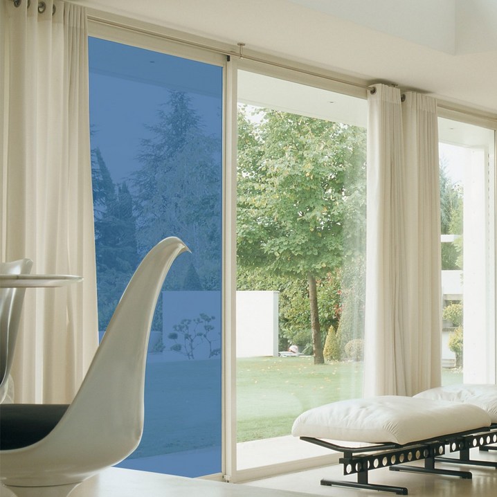 햇빛차단연구소 창문 자외선차단 필름 단열필름 베란다 유리창 아파트 사생활보호, 딥블루