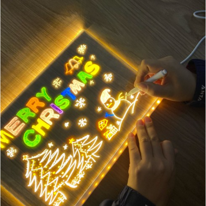 나만의 LED 무드등 만들기 DIY 빅사이즈 아크릴판 카페 보드판 그림 LED아크릴판 7가지펜 풀세트 선물 나만의 LED 무드등 만들기 DIY 빅사이즈 아크릴판 카페 보드판 그림 LED아크릴판 7가지펜 풀세트 선물