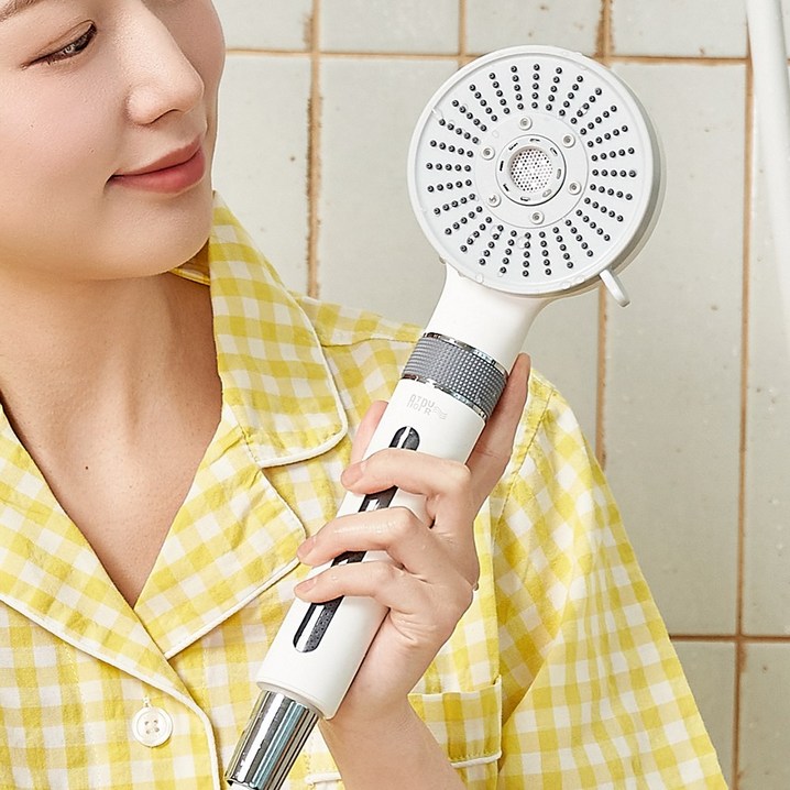 아토퓨어 필터 샤워기헤드 아기 수압상승 저자극 온오프 마이크로버블