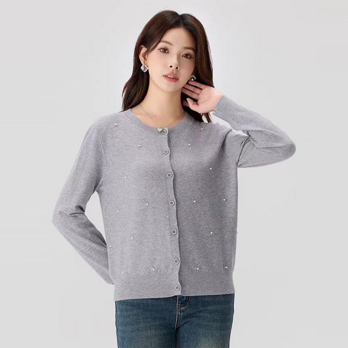 Sparxio 가을과 겨울 여자 니트 가디건 프리 사이즈 슬림 스웨터 Sparxio 가을과 겨울 여자 니트 가디건 프리 사이즈 슬림 스웨터
