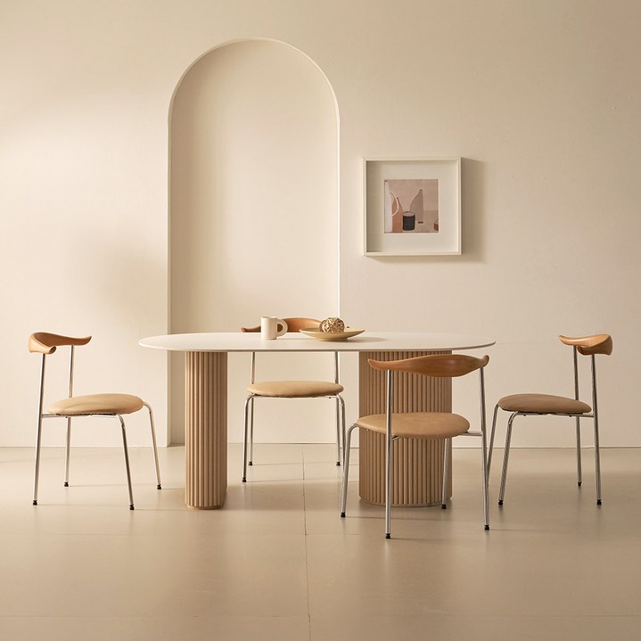 토브 세라믹 양타원 입식테이블 방문설치