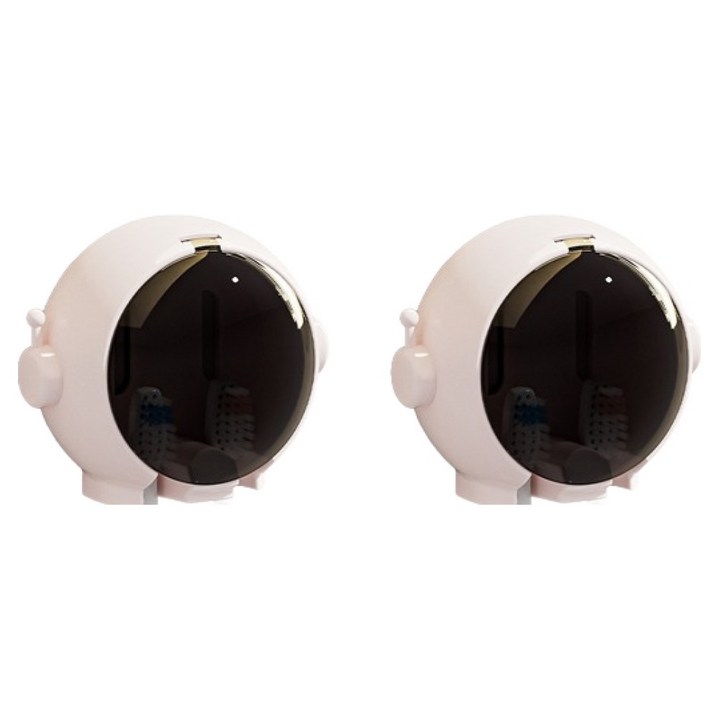 블럭마트 우주인 2구 칫솔꽂이