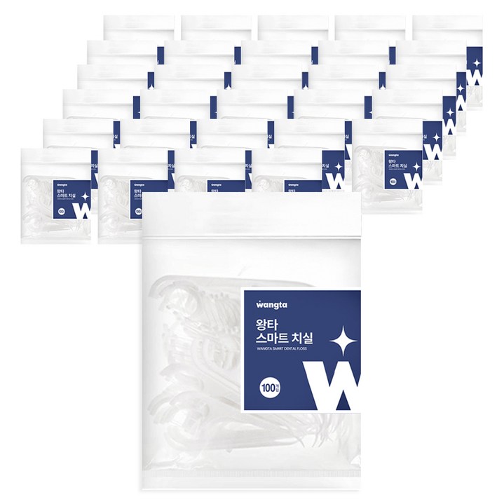 왕타 스마트 치실, 75mm, 500개입, 6개