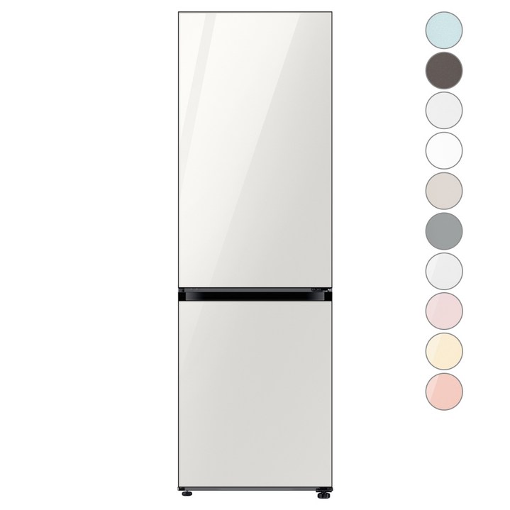 색상선택형 삼성전자 비스포크 2도어 키친핏 냉장고 333L 방문설치