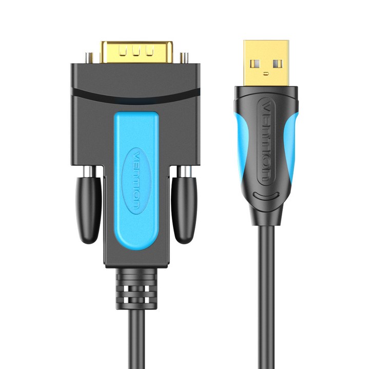 벤션 USB2.0 to RS232 시리얼 변환 컨버터 케이블, 3m, 1개