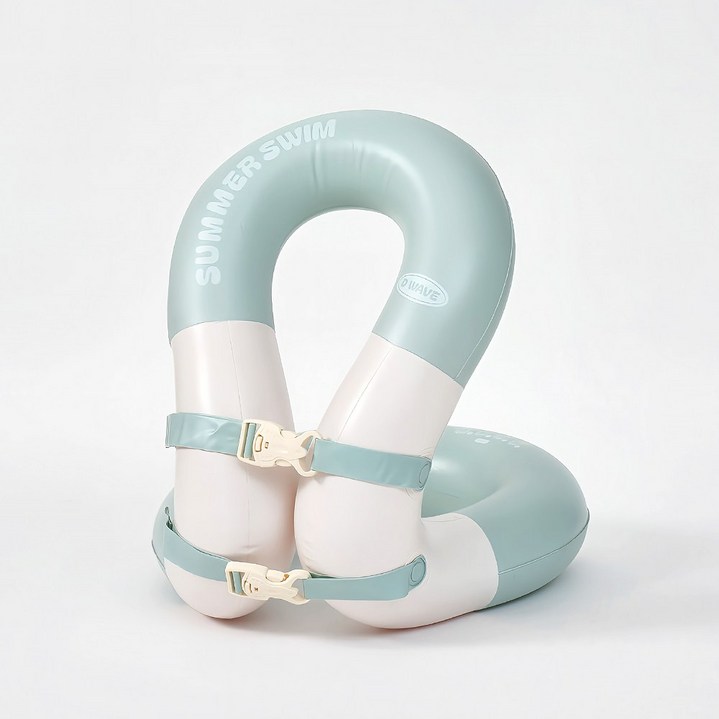 디웨이브 어린이 아동용 구명조끼 부력보조 넥튜브 25kg, 민트, 1개