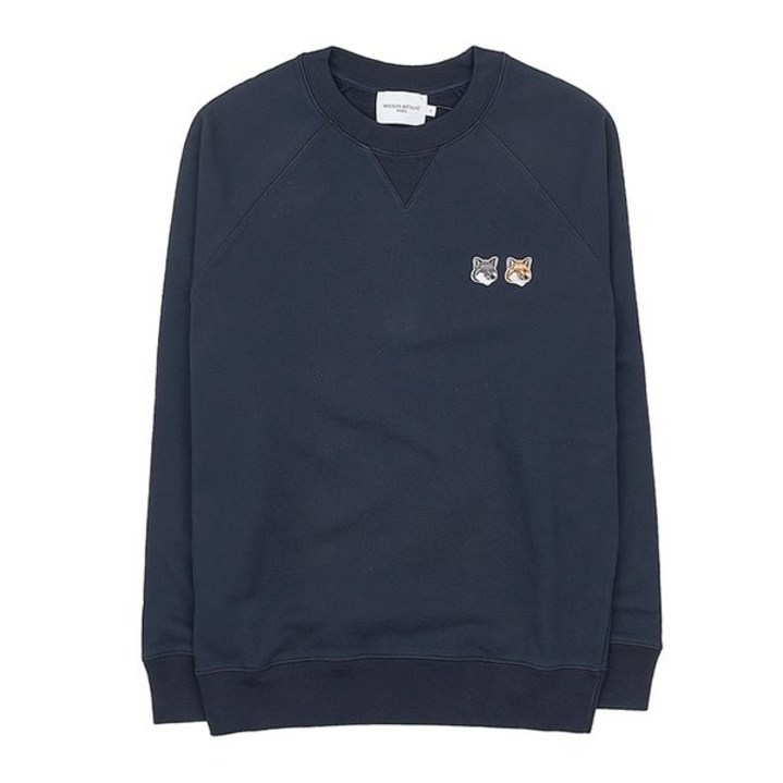 백화점출고 메종키츠네 메종 키츠네 남성 더블 폭스 헤드 맨투맨 FM00358KM2 AN