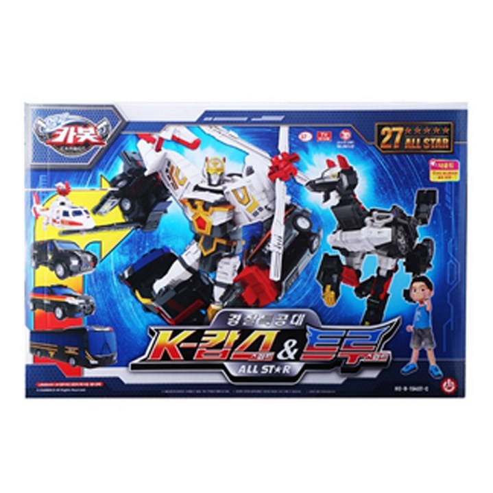 초이락 헬로카봇 경찰특공대 K캅스 앤 트루 올스타 로봇장난감