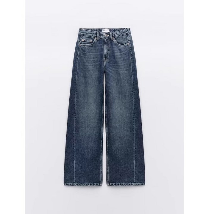ZARA 여자 신상 와이드핏 청바지 캐주얼 데님팬츠 3Y1007