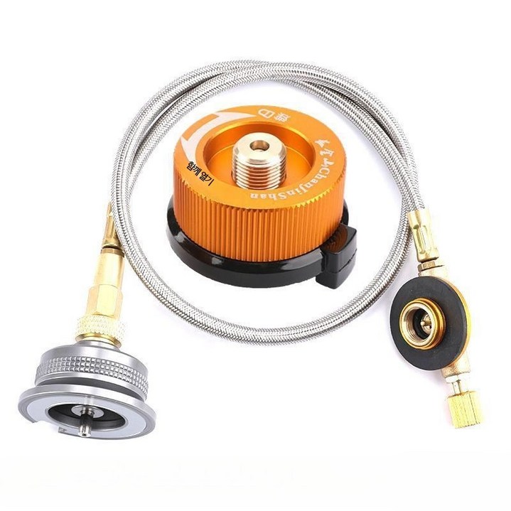 부탄가스연결호스 어댑터 가스변환기 야외 캠핑 이소부탄어댑터