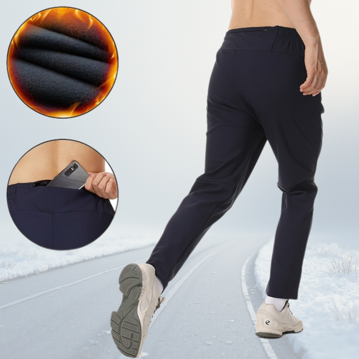 우리왔다 스포츠 허리포켓 기모 트레이닝 바지