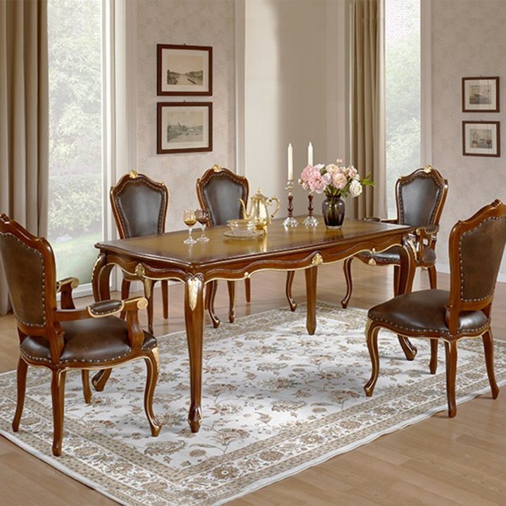 [유캐슬] 마호가니 원목 모바도 6인식탁세트, 단품, 상세 설명 참조