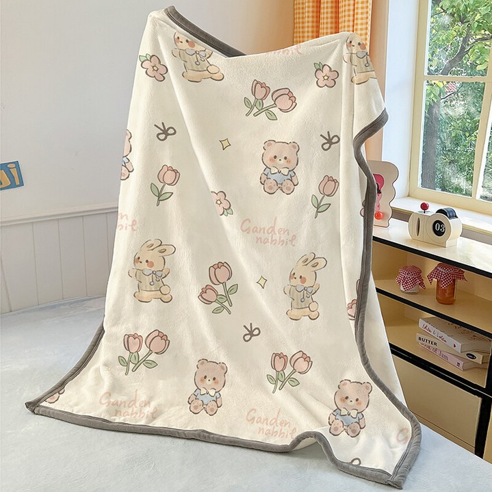 포근나래 2025 New 러블리 담요 카피바라 담요, 사계절 담요,여름 얇은 점심 담요