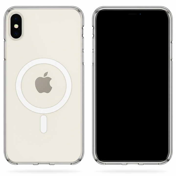 My Gallery 정품 맥세이프 투명 케이스, 아이폰 갤럭시 슬림핏 변색방지 2배자력