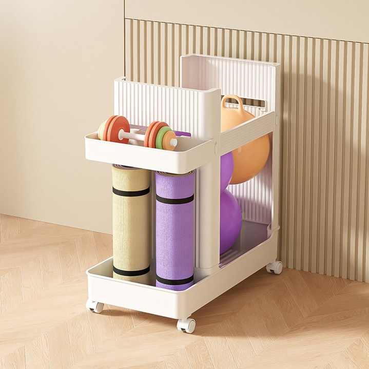 OMBRY 요가매트 수납  정리함  이동식  헬스용품  보관함  운동기구   카트