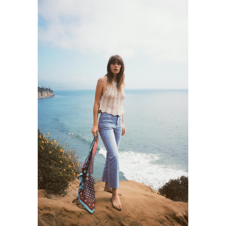 ZARA 자라 여름신상 여성포켓형 미드컷 캐주얼 부츠컷 데님팬츠 여4124040406