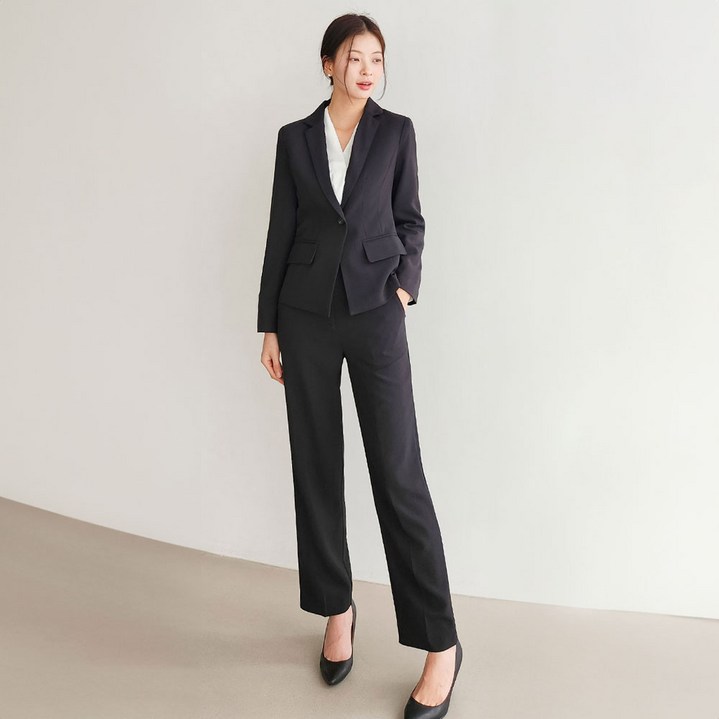 여성 바지 정장 세트 여자 셋업 투피스 기본 베이직 유니폼 가성비