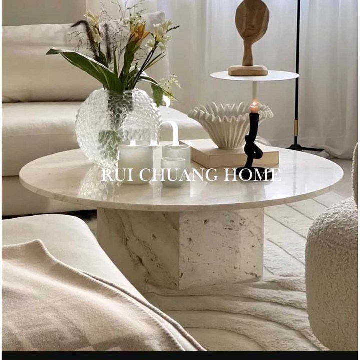 천연대리석 테이블 라운지 밥상 좌탁 엄정화식탁 다이닝 쇼파 대형 타원형