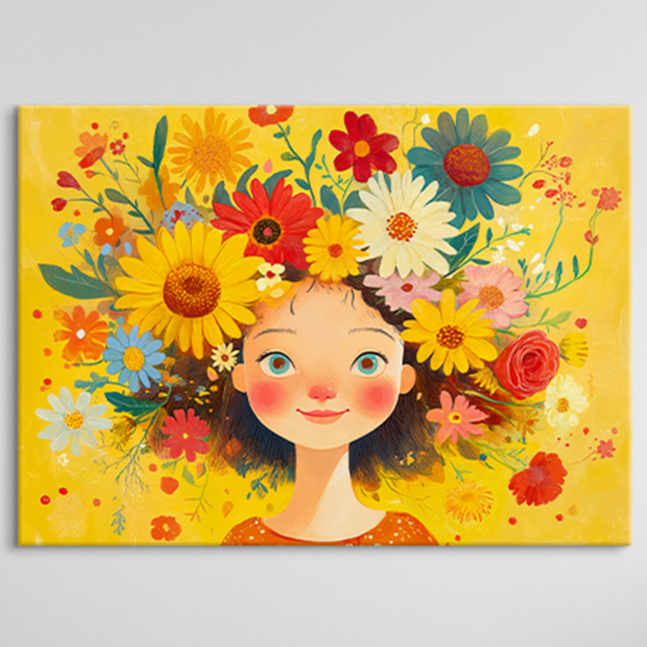꽃의 여인 8종 인테리어 그림 액자 북유럽 감성 거실 안방 서재 개업 선물 캔버스 추상화 인물 아트월