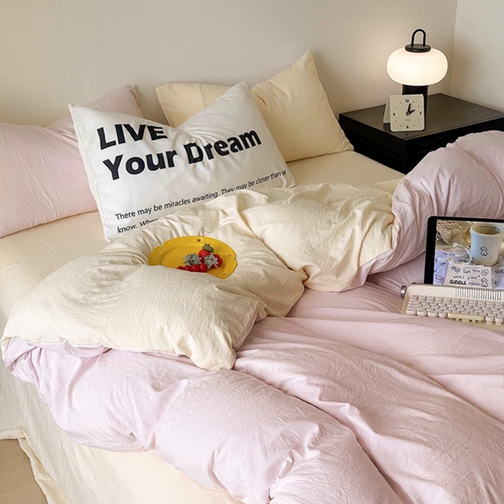 헤디야 투톤 리버시블 부드러운 이불커버